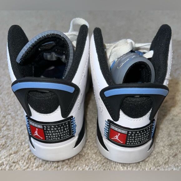 JORDAN 6 RETRO “UNC HOME” 10.5C - Picture 4 of 5